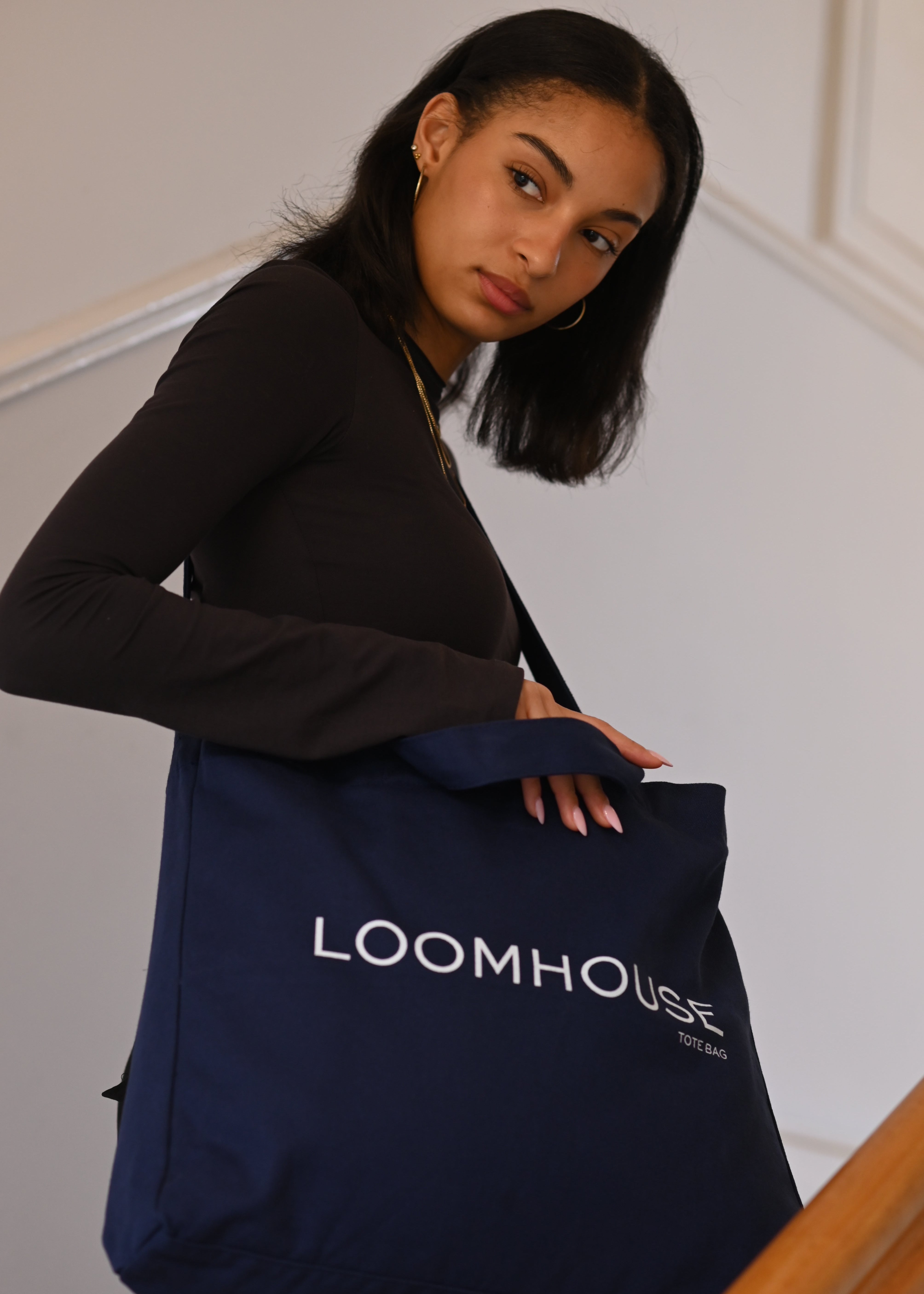 Loomhouse Tote Bag- Navy